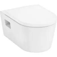 Hansgrohe Wand-WC EluPura Original S mit WC-Sitz, weiß, mit HygieneEffect
