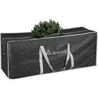 Salcar 130 x 40 x 50 cm Aufbewahrungstasche für Weihnachtsbaum bis zu 240 cm, Reißfest Transporthülle Wasserdicht, Schwarz