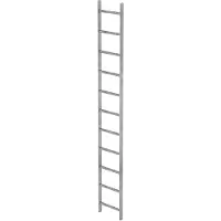 MUNK Günzburger Steigtechnik MUNK Schachtleiter Stahl verzinkt 400mm breit 11 Sprossen 3,08m lang