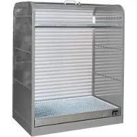 Bauer Gefahrstoff-Rollladenschrank, Typ RSG-2, grau RAL7005