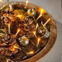 Kaemingk Lumineo Durawise Lichterkette Basic 96 LED warmweiß außen 7,1 m batteriebetrieben transparent