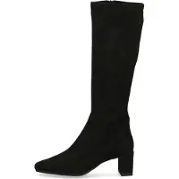 Caprice Damen Stiefel hoher Stretchschaft Karreé Langschaft 9-25547-41, Größe:42 EU, Farbe:Schwarz