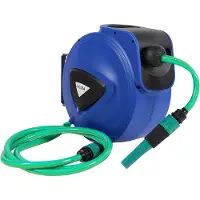Helo LAGERWARE Wasserschlauchtrommel Schlauchtrommel Schlauch blau Automatik 20m + 2m