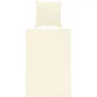 Erwin Müller Bettwäsche Rosenheim" creme 1x 155x220 cm + 1x 80x80 cm"