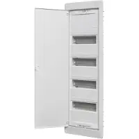 Schneider Electric ABN Kleinverteiler Amigo A 48UP Unterputz 4-reihig 48 TE IP30 weiß mit Tür BxHxT 305/330x640/710x99/90 mm