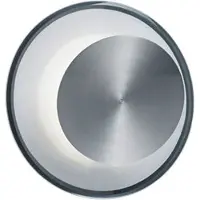 Licht-Erlebnisse LED Wandlampe Modern Nickel matt Aluminium Wandleuchte Wohnzimmer Schlafzimmer Flur