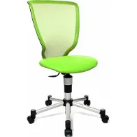 Topstar Drehstuhl Titan Junior - grün Sicherheitsdoppelrollen für alle Böden.