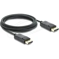 DeLOCK Koaxiales DisplayPort Kabel 8K 60 Hz mit Geflechtmantel 1 m, 1 m, DisplayPort, DisplayPort, Männlich, Männlich, 7680 x 4320 Pixel