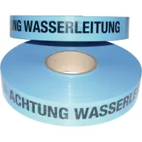 Kelmaplast Trassenwarnband Rollenbreite 40mm Aufdruck Achtung Wasserleitung 250m - 1001500400250020000000000,00