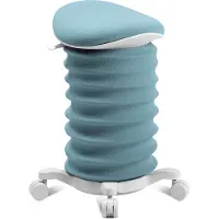 Topstar Sitness 4D mit Rollen blau/papyrus ergonomischer Sitzhocker, Aktivhocker gegen Rückenschmerzen