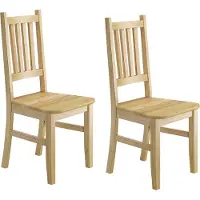 Erst-Holz Küchenstuhl Massivholzstuhl Esszimmerstuhl Kiefer Stuhl Eris 90.71-01-D Set