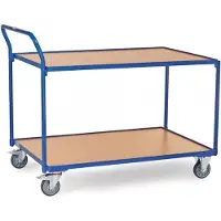 Fetra 2746, Sperrholz, Stahl, Regalwagen, Blau, 300 kg, 4 Rad/Räder, 12,5 cm