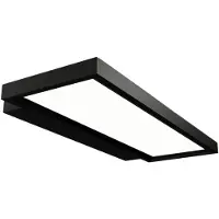 Arcchio LED-Büro-Wandleuchte Rick, schwarz, universalweiß Rick , dimmbar, schwarz, für Arbeitszimmer / Büro, Kunststoff, Modern
