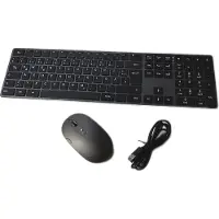 Amazon Basics Tastatur Maus kabellos aufladbar ultradünn leiser Anschlag Set