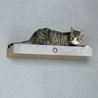 Canadian Cat Company Wandkratzbrett CLOUD · Kratzkarton · Liegefläche & Kletterstufe · betonoptik · ca. 70 x 30 x 8 cm