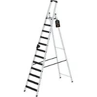 Proregal Stufen-Stehleiter einseitig begehbar mit clip-step relax 12 Stufen
