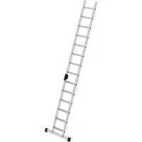 MUNK Günzburger Steigtechnik MUNK Stufenanlegeleiter mit Traverse und Ergo-Pad 14 Stufen