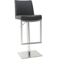 Miliboo - Barhocker zeitgenössisches Design - Metall und PolyurethanSchwarz - KYLE