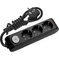 Panasonic 3-fa.Steckdosenleiste 1,5m schw.m.Schalt WLTA04312BL-EU1