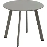 Hespéride Runder gartenbeistelltisch "saona" kaffee 50 x 45cm aus stahl -
