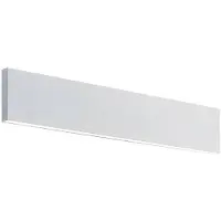 LINDBY Ignazia LED Wandleuchte L47 White - , Ignazia, dimmbar, Weiß, für Wohnzimmer, Metall, Modern