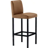 Mayer Barstuhl Sitzmöbel 1113 40 x 45 x 94 cm Stahl schwarz/hellbraun