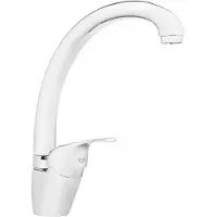 Invena | Mitris Küchenarmatur - Silber - 35 Mm Keramischer Mischkörper - Drehbarer Auslauf - Einhebelmischer