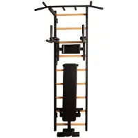BenchK Sprossenwand Fitness-System "723", 732B, Schwarz