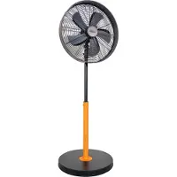 Unold 86725 Standventilator Black Steel mit 3-stufiger Geschwindigkeitsregelung und verstellbaren Neigungswinkel 50 W