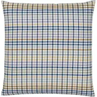 Elegante Soft-Flanell-Kissenbezug einzeln Aberdeen Farbe Blau-Grün Größe 80x80