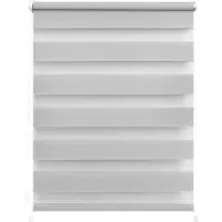 Lichtblick Duo Rollo Klemmfix, ohne Bohren, verspannt Grau, 150 cm, 80 cm x 150 cm (B x L)