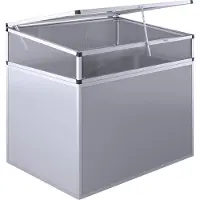 KGT Frühbeetaufsatz für Hochbeet "130" anthrazit 1,21 x 0,91 x 0,32 m (L x B x H)