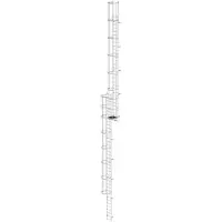 MUNK Günzburger Steigtechnik MUNK ortsfeste Steigleitern Aluminium, 17,08m SH