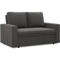 Mebligo Sofa 2-Sitzer mit Schlaffunktion, Grau