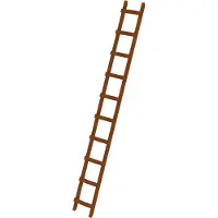 MUNK Günzburger Steigtechnik MUNK Dachdecker Auflegeleiter aus Holz 10 Sprossen