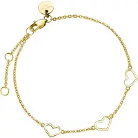 Rosefield JBTHG-J537 Damen-Armband Triple Heart Goldfarben