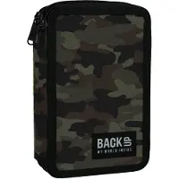 Derform Camouflage 2 - Fach Federtasche gefüllt Federmäppchen Federmappe