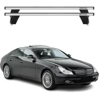 Menabo Dachträger Grundtäger für Mercedes CLS C219 2004-2010 75kg Alu Silber 2x