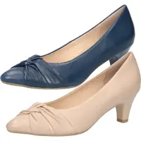 Caprice Damen Pumps elegante Schuhe Leder 9-22406-24, Größe:37.5 EU, Farbe:Beige