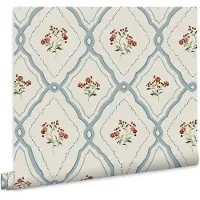 Laura Ashley Vliestapete "Pinford Trellis" geblümt glatt 10mx52cm (ca. 5m2)