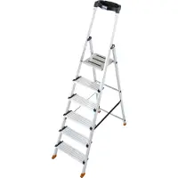 Krause 127242 Stufen-Stehleiter Sepuro 6 Stufen