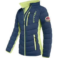 Nebulus GRAFFITY Winterjacke Damen, warme Outdoorjacke, praktische & vielseitige Übergangs- & Winterjacke, P5843 - Damen, navy-lime, S/36