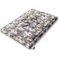 FDM LUNA wasserdichtes Hundebett 70x60x5 cm Polyurethanschaum mit waschbarem Bezug Grau