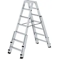 Proregal Stufen-Stehleiter treppengängig 2x7 Stufen