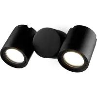 Maytoni Wall Street Wandleuchte O010WL-02B 2xGU10, Schwarz, aus Aluminum, exkl. Leuchtmittel