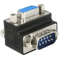 DeLOCK 65595, Sub-D 9p, Sub-D 9p, Schwarz, Blau, Rot, Silber