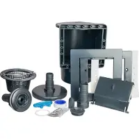 Planet Pool Einbauskimmer und Rücklaufdüse (38 mm), anthrazit RAL 7016