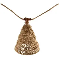 Newgarden LED-Solar-Lichterkette Maro, holzfarben, Jute IP44 Maro, Holz hell, Holz, Skandinavisch