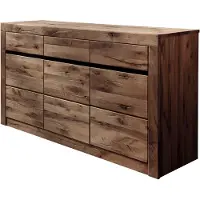 MASSIVMOEBEL24.DE MASSIVMOEBEL24 Sideboard Wildeiche / Zerreiche 150x43x80 braun geölt MONTREUX #351