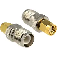 DeLOCK 88819, RP-SMA, RP-TNC, Gold, Silber, Metall, 27 mm, Polybag
